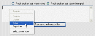 2. Coller le texte à analyser